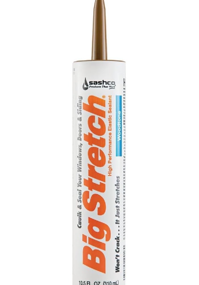 Sashco Big Stretch Acrylic Latex High Performance Caulking Sealant - Woodtone, 10.5 oz - Image 1